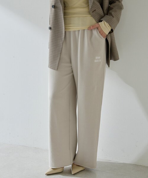 Whim Gazette（ウィムガゼット）の「ロゴ裏毛ワイドパンツ（スウェットパンツ・レディース・ベージュ/ブルー系その他/グレー・FREE）」の6枚目の写真