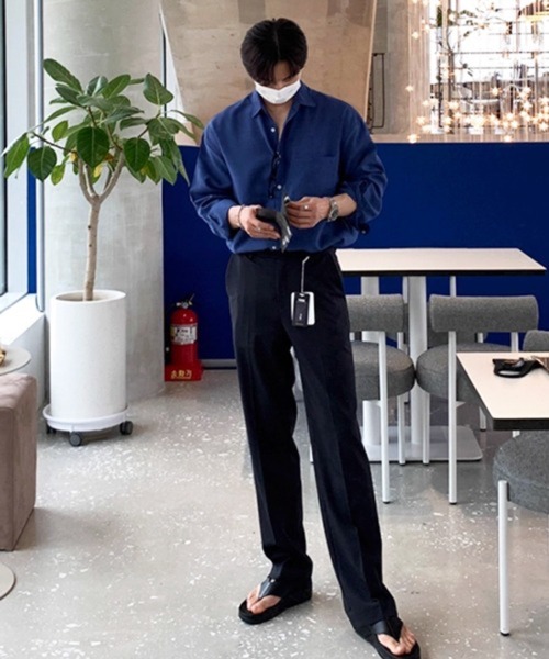 NOWLE(ノウル)の「【NOWLE】抜け感 リゾートライク カジュアル シャツ(シャツ/ブラウス・メンズ・ライトグレー/ブルー/ホワイト・X-LARGE/LARGE/MEDIUM)」の20枚目の写真