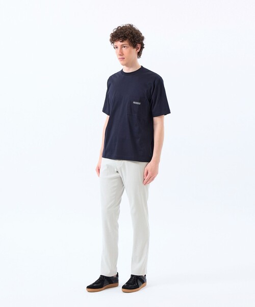 MACKINTOSH PHILOSOPHY(マッキントッシュ フィロソフィー)の「シルケットスムース クルーネック半袖ポケT(Tシャツ/カットソー・メンズ・ホワイト/ダークネイビー・38/40)」の11枚目の写真