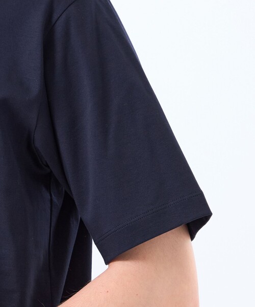 MACKINTOSH PHILOSOPHY(マッキントッシュ フィロソフィー)の「シルケットスムース クルーネック半袖ポケT(Tシャツ/カットソー・メンズ・ホワイト/ダークネイビー・38/40)」の6枚目の写真
