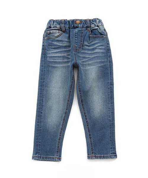 Ocean&Ground（オーシャン&グラウンド）の「ﾃﾞﾆﾑﾃｰﾊﾟｰﾄﾞﾊﾟﾝﾂ（デニムパンツ・キッズ・ブルー系その他/ダークインディゴブルー/ワンウォッシュ・140/130/120/110/100/90/80）」の2枚目の写真