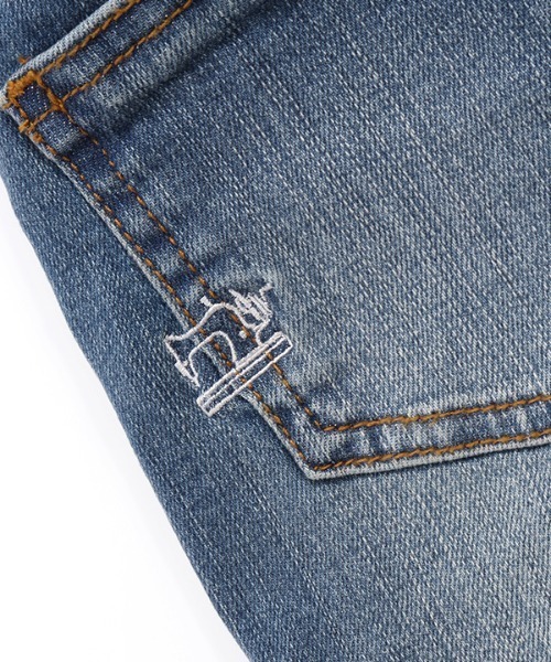 Ocean&Ground（オーシャン&グラウンド）の「ﾃﾞﾆﾑﾃｰﾊﾟｰﾄﾞﾊﾟﾝﾂ（デニムパンツ・キッズ・ブルー系その他/ダークインディゴブルー/ワンウォッシュ・140/130/120/110/100/90/80）」の8枚目の写真