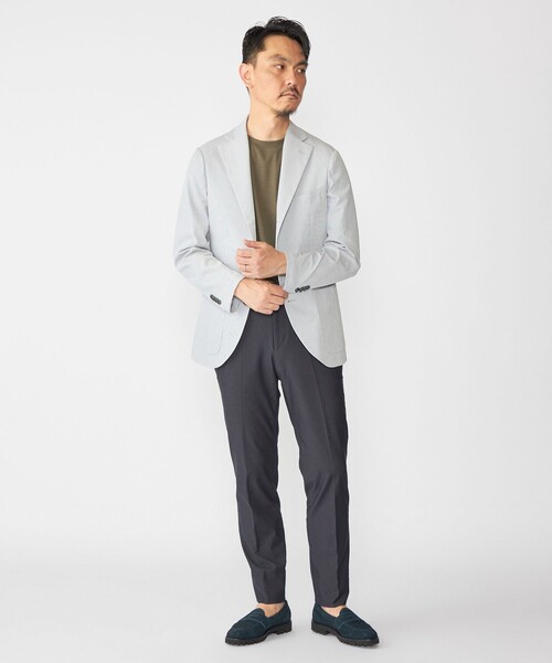 SHIPS（シップス）の「SHIPS:〈FUNCTION〉ジャージー 2WAY サイド シャーリング スラックス（その他パンツ・メンズ・ダークグレー/ネイビー/グレー・46/48/44/50）」の9枚目の写真