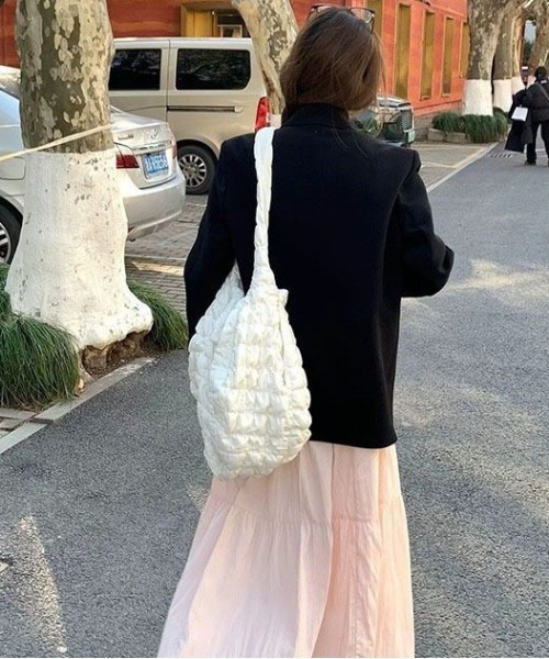 Per sist ence(パーシエンス)の「ティアードフレアスカート(スカート・レディース・ホワイト/ブラック/ピンク・ONE SIZE)」の12枚目の写真