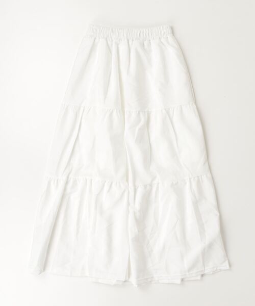 Per sist ence(パーシエンス)の「ティアードフレアスカート(スカート・レディース・ホワイト/ブラック/ピンク・ONE SIZE)」の8枚目の写真