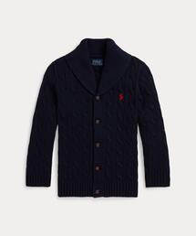 G9597*シーバイクロエ☆ウール☆ケーブルニット☆カーディガン☆紺ネイビー. シェニールケーブルニットカーディガン｜MEN｜251GAB70-049I