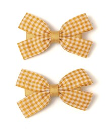 SHIPS（シップス）の「SHIPS KIDS: ギンガムチェック リボン ヘアピン セット（ヘアピン）」