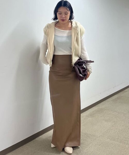 プラスワンで着映え！】フーディーファーベスト（ベスト