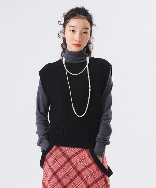 BEAMS BOY（ビームスボーイ）の「【1/15再値下げ】ミリタリー アレンジ ベスト（ベスト・レディース・ブラック/グレー・ONE SIZE）」の2枚目の写真