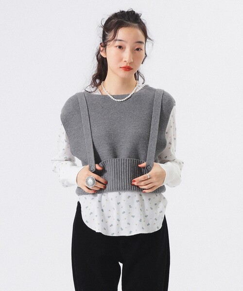 BEAMS BOY（ビームスボーイ）の「【1/15再値下げ】ミリタリー アレンジ ベスト（ベスト・レディース・ブラック/グレー・ONE SIZE）」の6枚目の写真