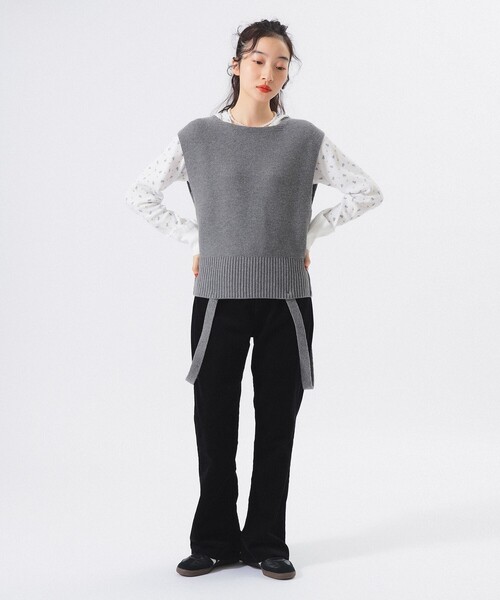 BEAMS BOY（ビームスボーイ）の「【1/15再値下げ】ミリタリー アレンジ ベスト（ベスト・レディース・ブラック/グレー・ONE SIZE）」の7枚目の写真