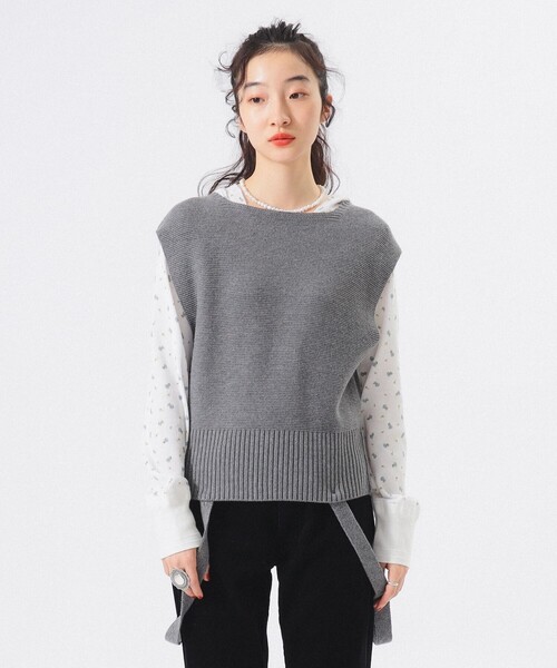 BEAMS BOY（ビームスボーイ）の「【1/15再値下げ】ミリタリー アレンジ ベスト（ベスト・レディース・ブラック/グレー・ONE SIZE）」の8枚目の写真