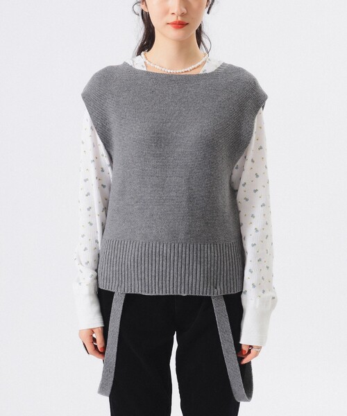 BEAMS BOY（ビームスボーイ）の「【1/15再値下げ】ミリタリー アレンジ ベスト（ベスト・レディース・ブラック/グレー・ONE SIZE）」の9枚目の写真