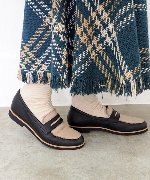 ENあしながおじさん（エンアシナガオジサン）の「防水｜コインローファー　5360613（ローファー・レディース・ブラック/ブラックミックス/チョコ・24cm/23.5cm/23cm/22.5cm/24.5cm）」の14枚目の写真