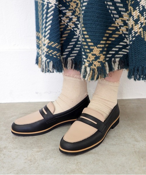 ENあしながおじさん（エンアシナガオジサン）の「防水｜コインローファー　5360613（ローファー・レディース・ブラック/ブラックミックス/チョコ・24cm/23.5cm/23cm/22.5cm/24.5cm）」の16枚目の写真