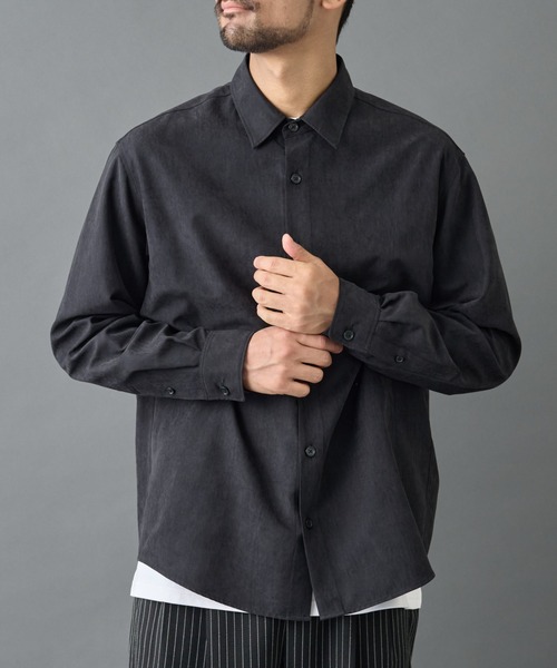 COLONY 2139（コロニートゥーワンスリーナイン）の「ナローピーチレギュラーシャツ（シャツ/ブラウス・メンズ・キャメル/ブラック/オリーブ・MEDIUM/LARGE）」の16枚目の写真