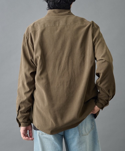 COLONY 2139（コロニートゥーワンスリーナイン）の「ナローピーチレギュラーシャツ（シャツ/ブラウス・メンズ・キャメル/ブラック/オリーブ・MEDIUM/LARGE）」の22枚目の写真