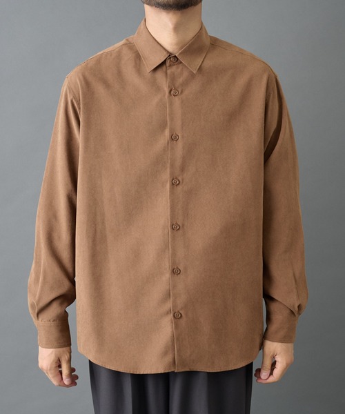COLONY 2139（コロニートゥーワンスリーナイン）の「ナローピーチレギュラーシャツ（シャツ/ブラウス・メンズ・キャメル/ブラック/オリーブ・MEDIUM/LARGE）」の10枚目の写真