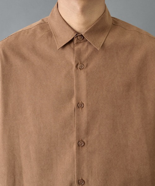 COLONY 2139（コロニートゥーワンスリーナイン）の「ナローピーチレギュラーシャツ（シャツ/ブラウス・メンズ・キャメル/ブラック/オリーブ・MEDIUM/LARGE）」の13枚目の写真