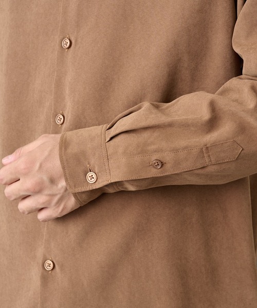 COLONY 2139（コロニートゥーワンスリーナイン）の「ナローピーチレギュラーシャツ（シャツ/ブラウス・メンズ・キャメル/ブラック/オリーブ・MEDIUM/LARGE）」の14枚目の写真