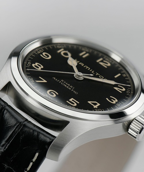HAMILTON（ハミルトン）の「HAMILTON [ハミルトン] 腕時計 Khaki Field （カーキ フィールド） Murph オート 自動巻き 42MM ブラック×ブラック（アナログ腕時計・メンズ・ブラック・FREE）」の5枚目の写真