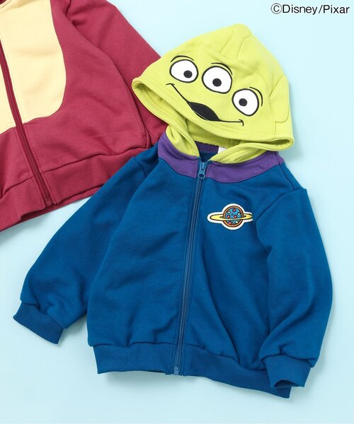 Disney（ディズニー）の「【ディズニーキャラクター/トイ・ストーリー】変身パーカー（パーカー・キッズ・ピンク/ライム・100/95/90/80/120/110）」の2枚目の写真