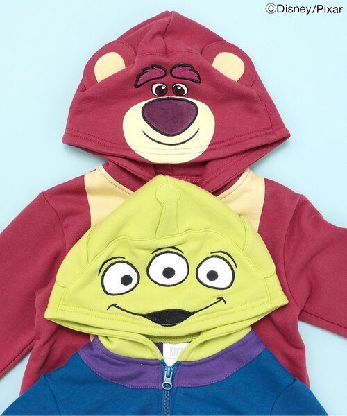 Disney（ディズニー）の「【ディズニーキャラクター/トイ・ストーリー】変身パーカー（パーカー・キッズ・ピンク/ライム・100/95/90/80/120/110）」の4枚目の写真