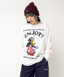 RNA | M2521 ウルフプリントロンＴ(Tシャツ/カットソー)