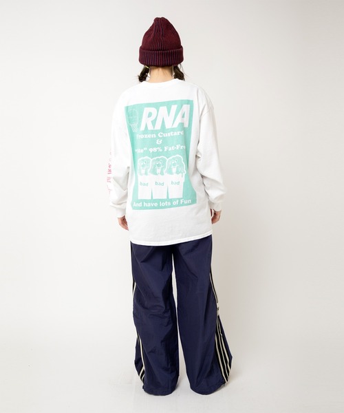 RNA(アールエヌエー)の「M2521 ウルフプリントロンT(Tシャツ/カットソー・レディース・ホワイト/ブラック/アッシュグレー・MEDIUM)」の22枚目の写真