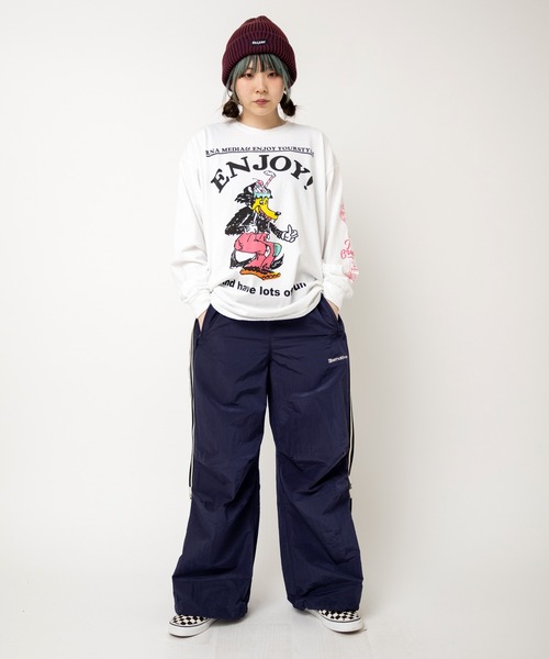 RNA(アールエヌエー)の「M2521 ウルフプリントロンT(Tシャツ/カットソー・レディース・ホワイト/ブラック/アッシュグレー・MEDIUM)」の20枚目の写真