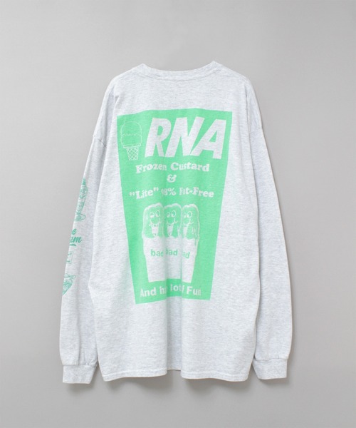 RNA(アールエヌエー)の「M2521 ウルフプリントロンT(Tシャツ/カットソー・レディース・ホワイト/ブラック/アッシュグレー・MEDIUM)」の18枚目の写真