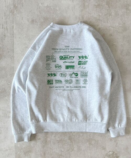 FFEIN（フェイン）の「【FFEIN（フェイン）】ヘビーウエイトバックダイナーロゴスウェット / 裏起毛 スウェット クルーネック ワンポイント プリント（スウェット・メンズ・その他1/ネイビー/ブラック/アッシュグレー・MEDIUM/LARGE/SMALL）」の2枚目の写真