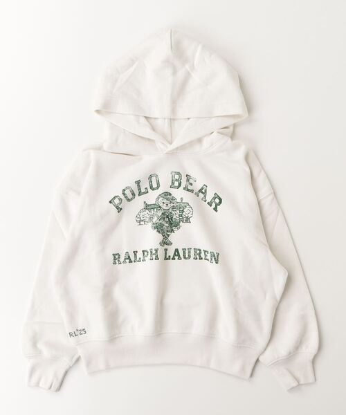 POLO RALPH LAUREN CHILDRENSWEAR（ポロ ラルフ ローレン チルドレンズウェア）の「Polo ベア フリース フーディ（パーカー・キッズ・ホワイト・XL/M/L/S）」の3枚目の写真