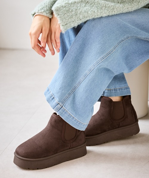 ROPE' PICNIC（ロペピクニック）の「ウォームショートムートンライクブーツ（ブーツ・レディース・ブラック/ブラウン系その他・M/L）」の16枚目の写真