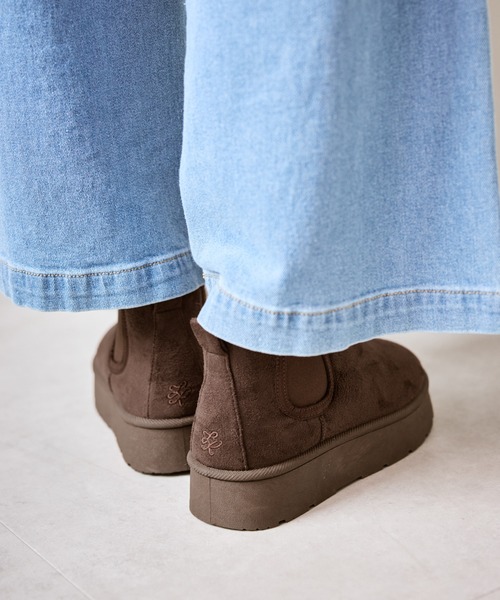 ROPE' PICNIC（ロペピクニック）の「ウォームショートムートンライクブーツ（ブーツ・レディース・ブラック/ブラウン系その他・M/L）」の17枚目の写真