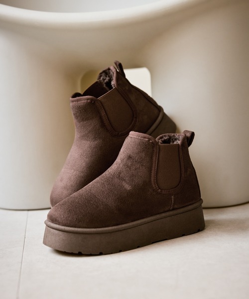 ROPE' PICNIC（ロペピクニック）の「ウォームショートムートンライクブーツ（ブーツ・レディース・ブラック/ブラウン系その他・M/L）」の18枚目の写真