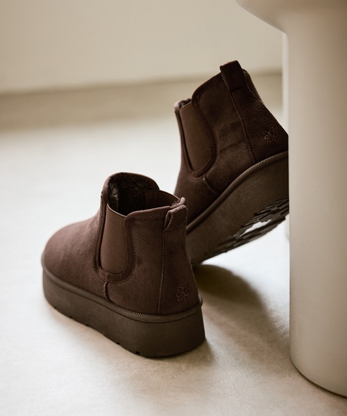 ROPE' PICNIC（ロペピクニック）の「ウォームショートムートンライクブーツ（ブーツ・レディース・ブラック/ブラウン系その他・M/L）」の19枚目の写真