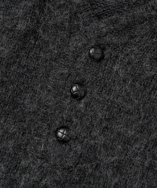 Noen(ノエン)の「ヘンリーネックメランジウールニット(ニット/セーター・メンズ・バーガンディー/グリーン/ブラック・LARGE/MEDIUM)」の14枚目の写真