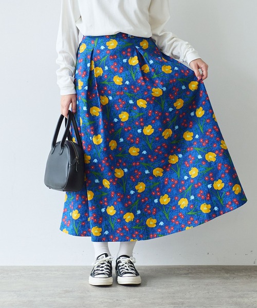 early spring》クロッカスプリント スカート（スカート）｜bulle de