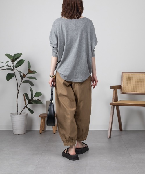 RCD（アールシーディー）の「タック入りアラジンパンツ（その他パンツ・レディース・カーキ/ブラック/ベージュ・LL/L/M）」の19枚目の写真