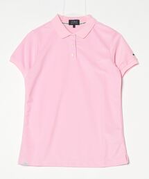 パーリーゲイツ　PGG レディース 半袖ポロシャツ　size0 速乾　ピンク PEARLY GATES パーリーゲイツ 半袖ポロシャツ ピンク×ブルー