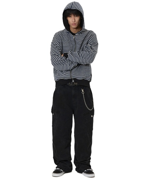 OY(オーワイ)の「『OY/オーワイ』WASHED PANEL CARGO PANTS/ウォッシュドパネルカーゴパンツ(カーゴパンツ・レディース・ブラック/カモフラージュ/ベージュ・L/M/S)」の10枚目の写真