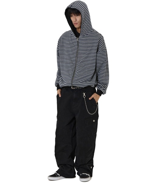 OY(オーワイ)の「『OY/オーワイ』WASHED PANEL CARGO PANTS/ウォッシュドパネルカーゴパンツ(カーゴパンツ・レディース・ブラック/カモフラージュ/ベージュ・L/M/S)」の11枚目の写真