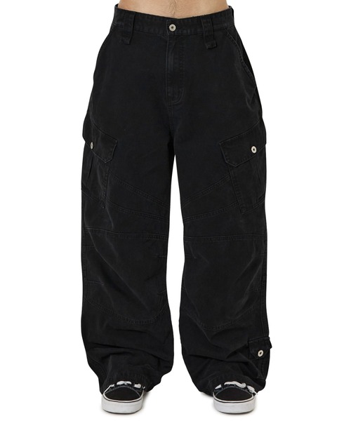 OY(オーワイ)の「『OY/オーワイ』WASHED PANEL CARGO PANTS/ウォッシュドパネルカーゴパンツ(カーゴパンツ・レディース・ブラック/カモフラージュ/ベージュ・L/M/S)」の4枚目の写真
