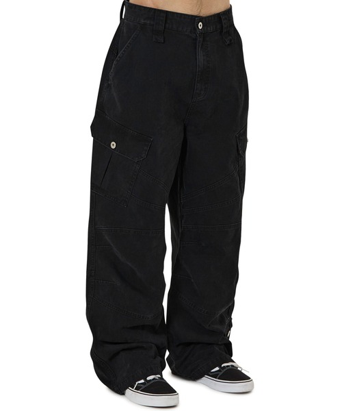 OY(オーワイ)の「『OY/オーワイ』WASHED PANEL CARGO PANTS/ウォッシュドパネルカーゴパンツ(カーゴパンツ・レディース・ブラック/カモフラージュ/ベージュ・L/M/S)」の5枚目の写真