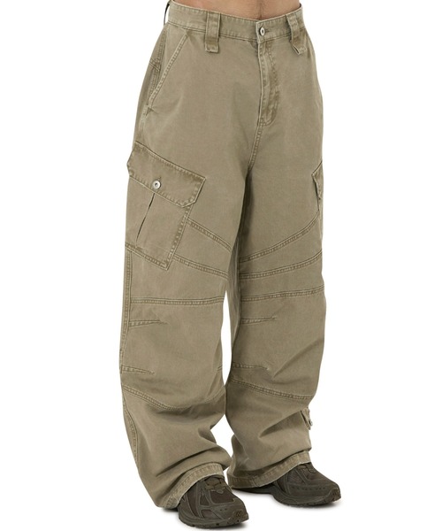 OY(オーワイ)の「『OY/オーワイ』WASHED PANEL CARGO PANTS/ウォッシュドパネルカーゴパンツ(カーゴパンツ・レディース・ブラック/カモフラージュ/ベージュ・L/M/S)」の13枚目の写真