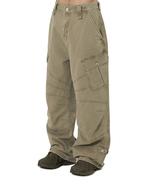 OY(オーワイ)の「『OY/オーワイ』WASHED PANEL CARGO PANTS/ウォッシュドパネルカーゴパンツ(カーゴパンツ・レディース・ブラック/カモフラージュ/ベージュ・L/M/S)」の14枚目の写真