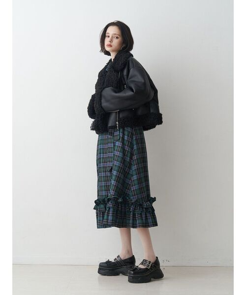 セール】フェイクムートンショートジャケット（ムートンコート