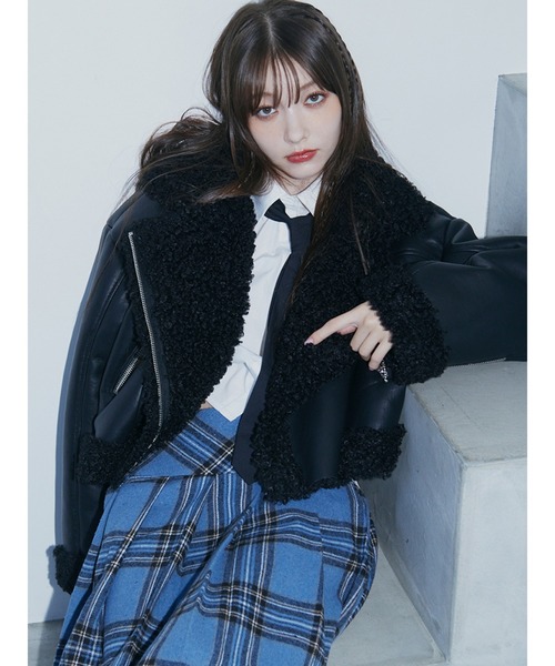お正月限定価格⭐︎】jouetie フェイクムートンショートジャケット