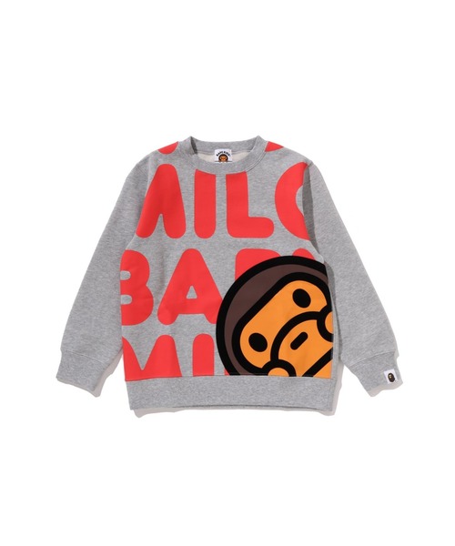 ABATHING APE エイプ BABY MILO ビッグロゴ スウェット BABY MILO RELAXED FIT CREWNECK SWEATSHIRT（スウェット）｜A